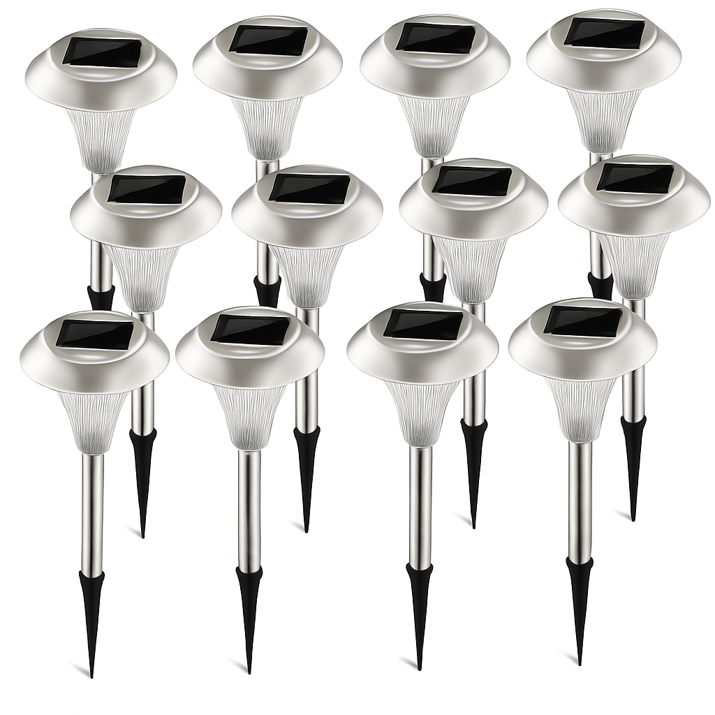 Solar Garden Lights Color Changing Pathway Lamps