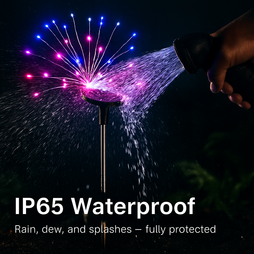 Solar Powered Starburst Lights for Garden Decor