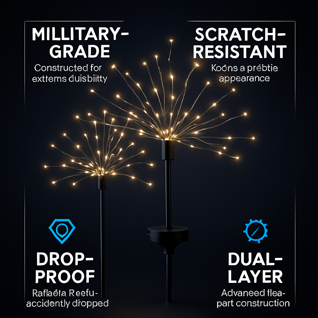 Solar Powered Starburst Lights for Garden Decor