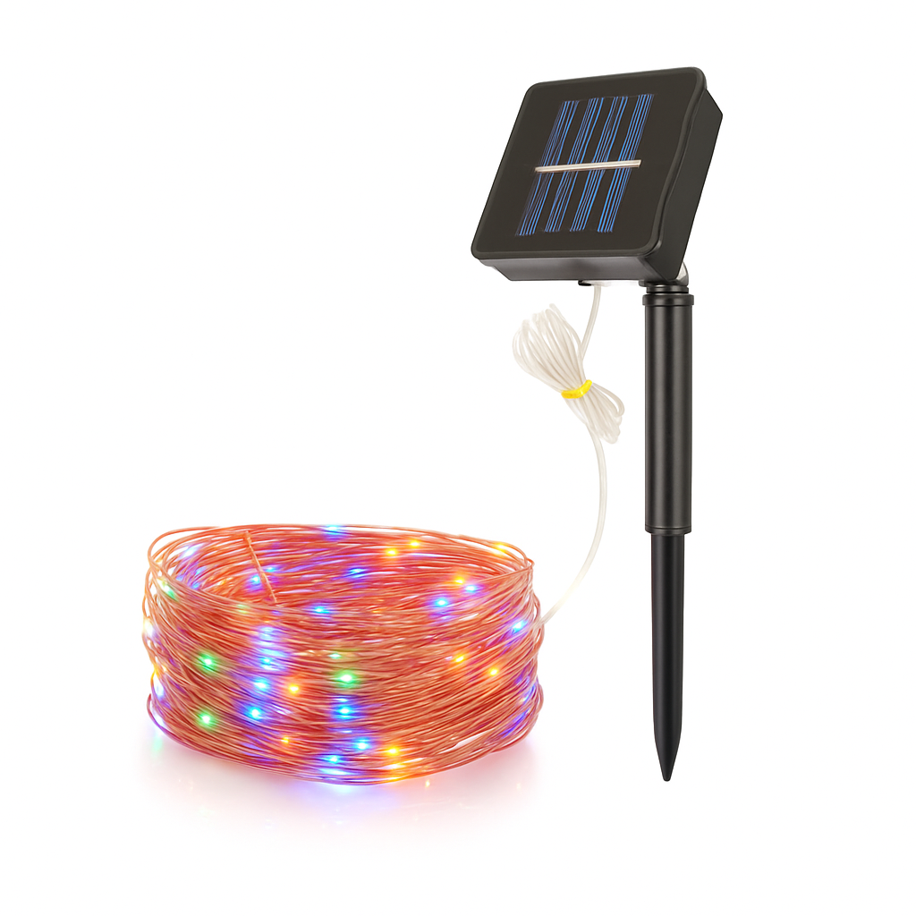 Solar String Lights Copper Wire Outdoor Decor