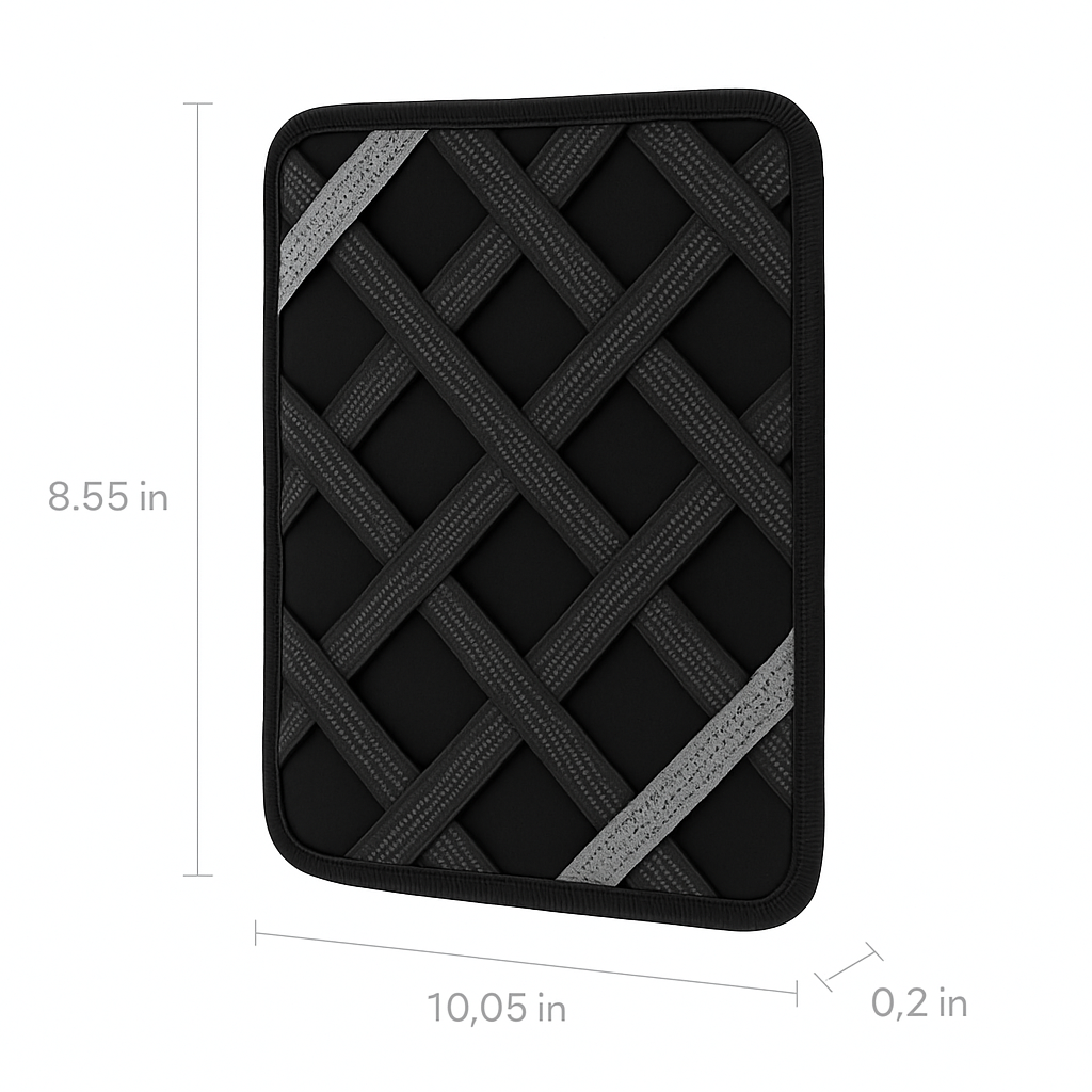 Tablet Case Organizer Elastic Band Tablet Sleeve For 9.7in Tablets w/ Double-sided Design For Mouse Earphone Card