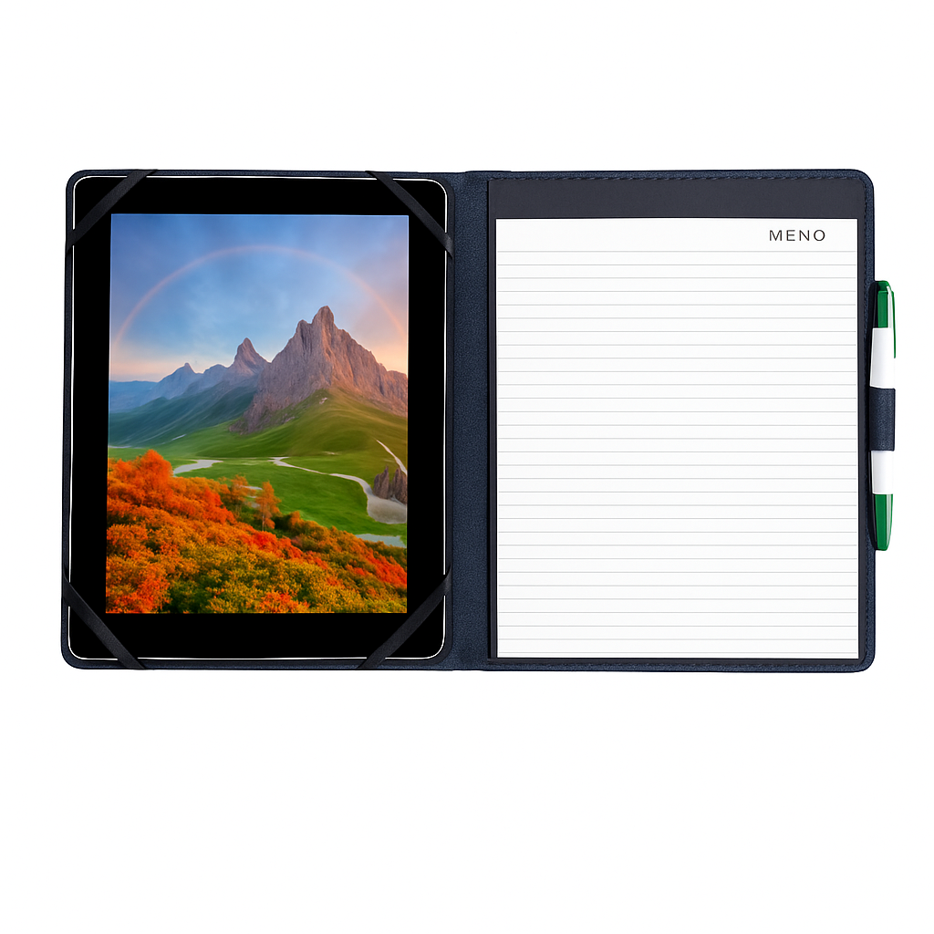 Tablet PC Protector Organizer Case For 9.7in Tablets Business Tablet Portfolio with Notepad Paper