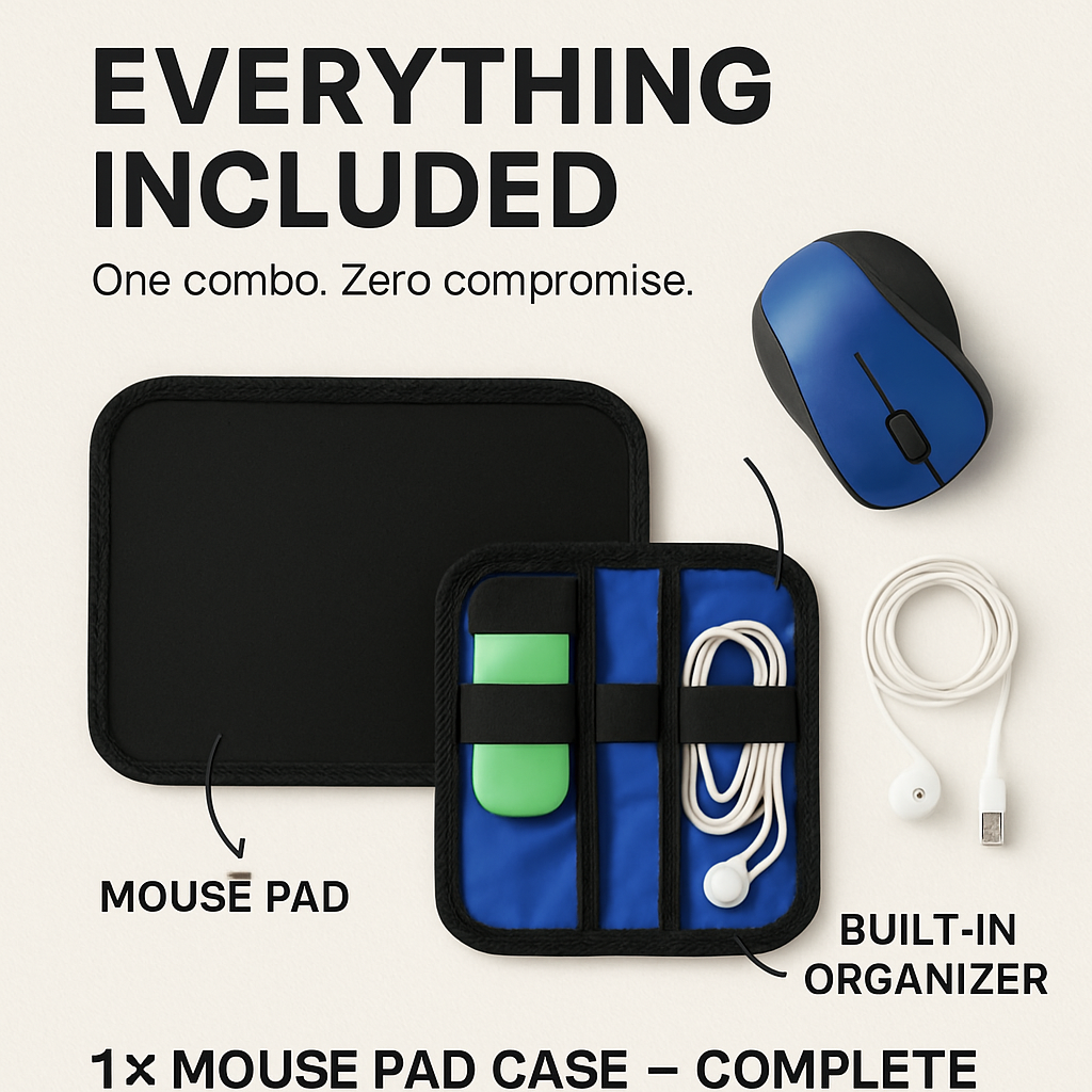 Mouse Pad Case Combo