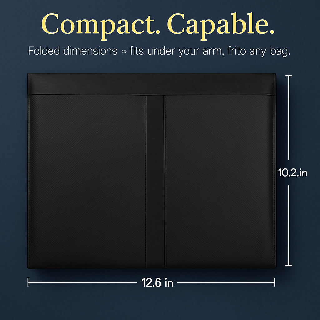 Padfolio Portfolio Folder Business Document Organizer PU Leather Padfolio Holder Case for 9.7" iPad Tablet Business Cards