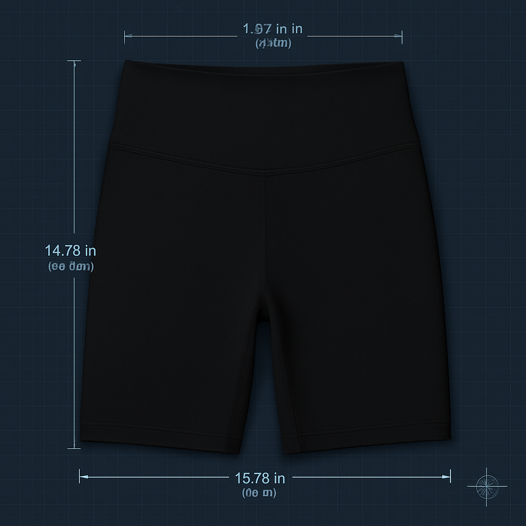 High-Waist Biker Shorts with Tummy Control for Workouts