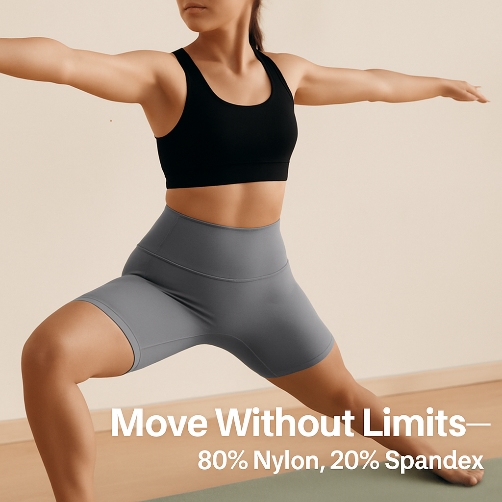 High-Waist Biker Shorts with Tummy Control for Workouts