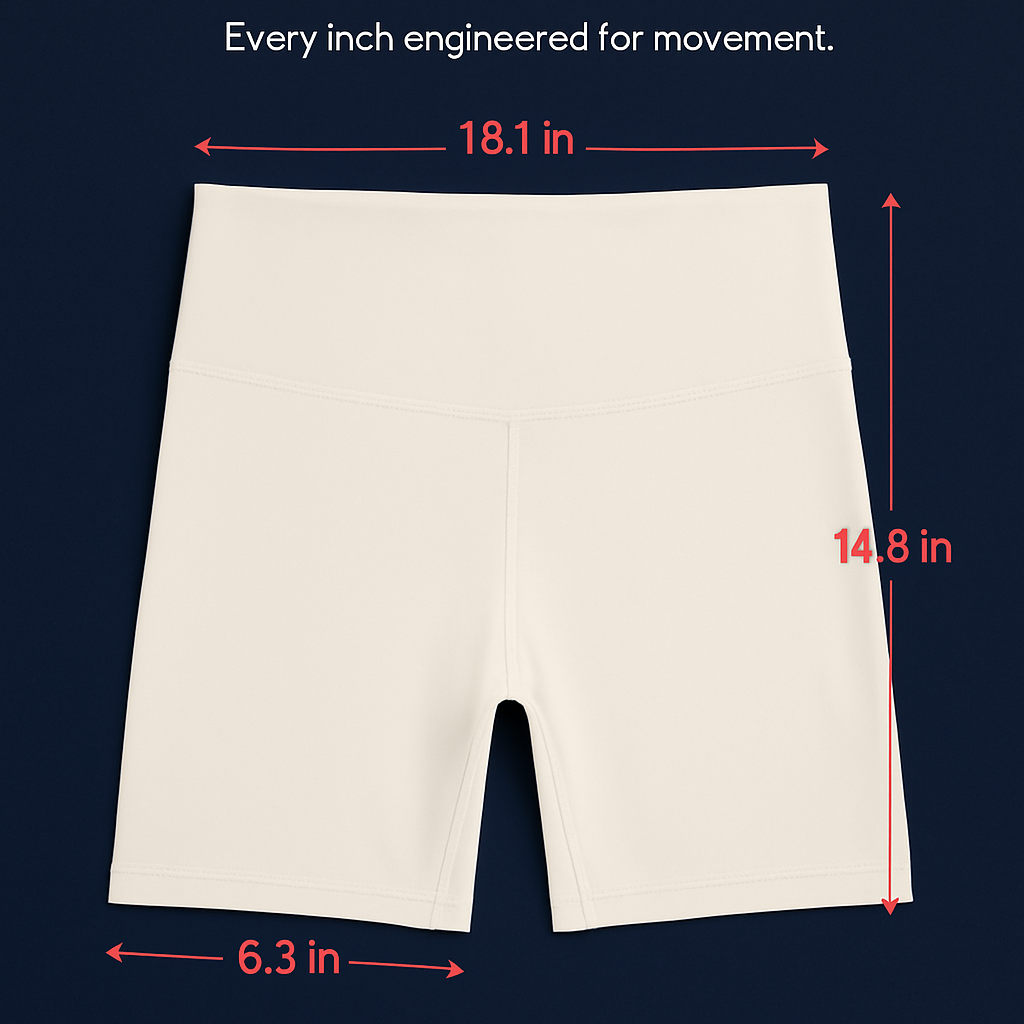 High-Waist Biker Shorts with Tummy Control for Workouts