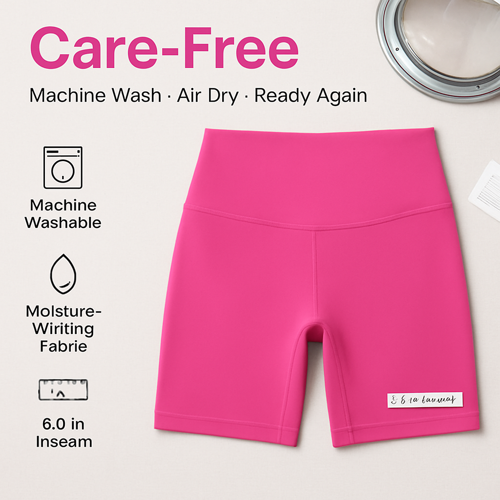 High-Waist Biker Shorts with Tummy Control for Workouts
