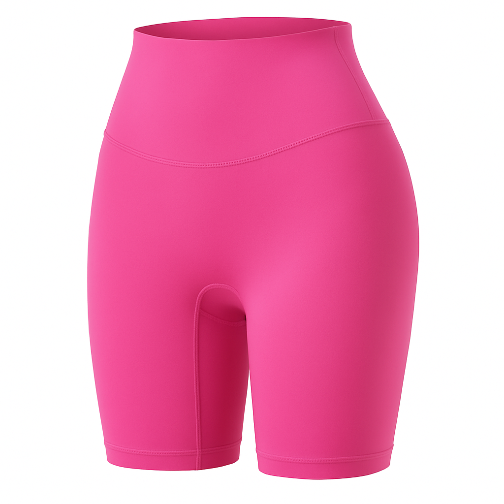 High-Waist Biker Shorts with Tummy Control for Workouts