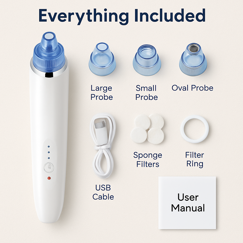 Blackhead Vacuum Extractor for Clear Pores and Acne