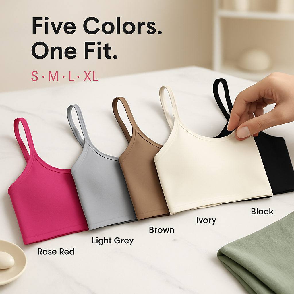 Women Sport Bras with Removable Pads, Low-Impact Square Neck