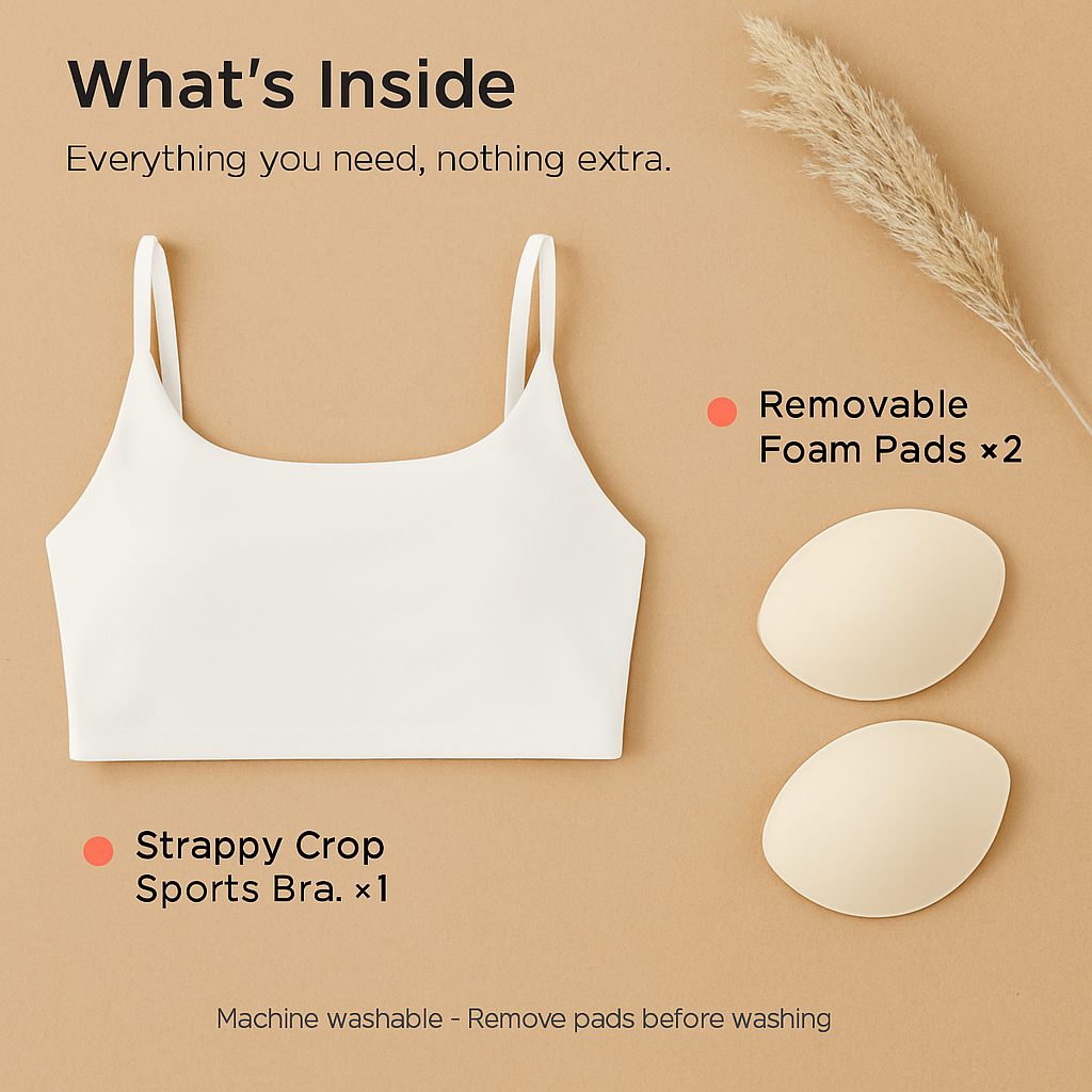 Women Sport Bras with Removable Pads, Low-Impact Square Neck