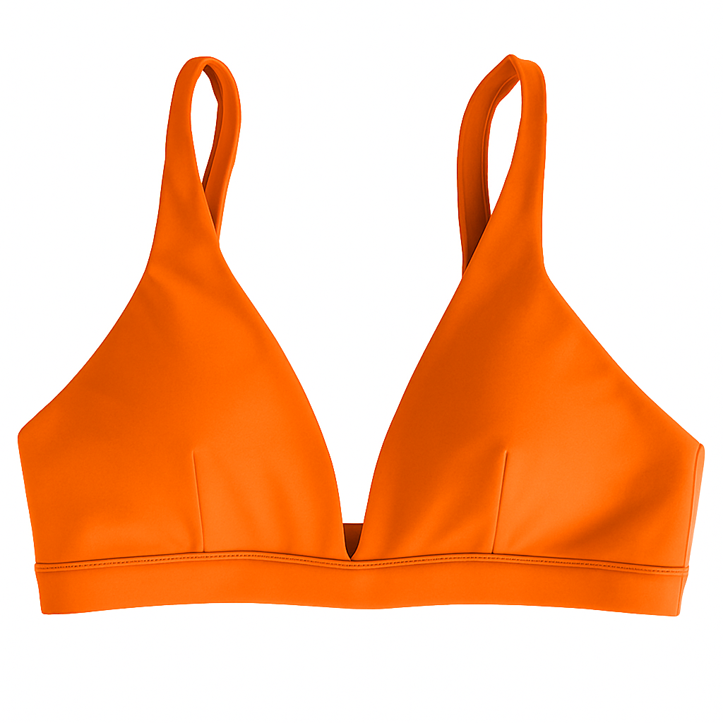 Women Deep V-Neck Sports Bra for Gym - Low-Impact Comfort