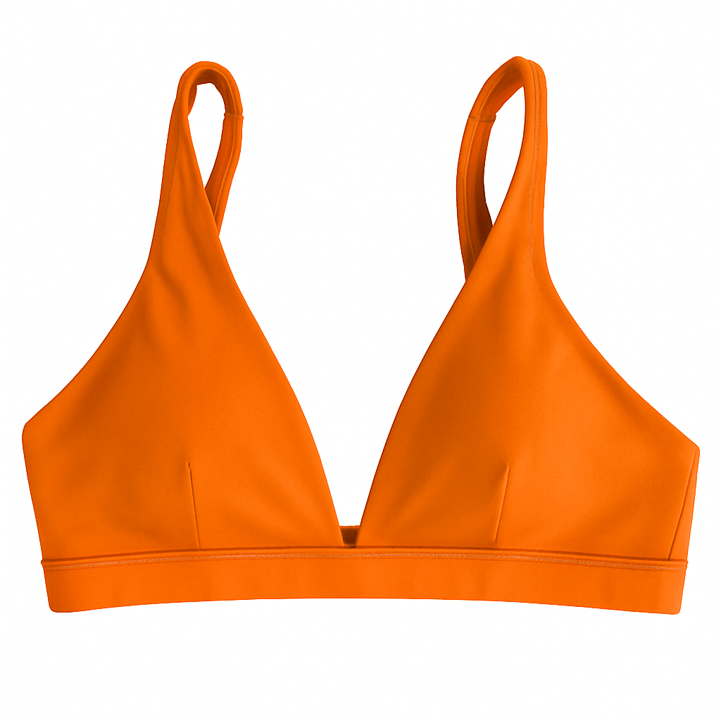 Women Deep V-Neck Sports Bra for Gym - Low-Impact Comfort