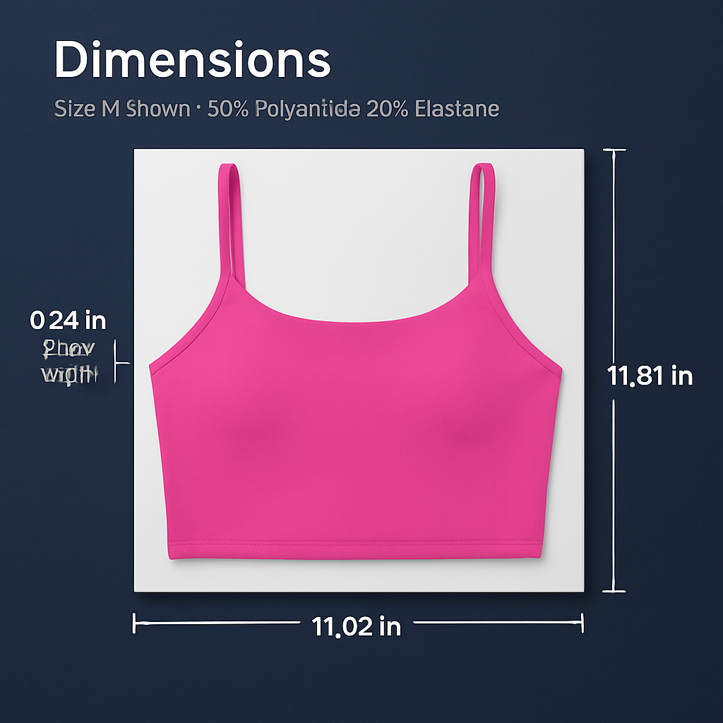 Women Sport Bras with Removable Pads, Low-Impact Square Neck