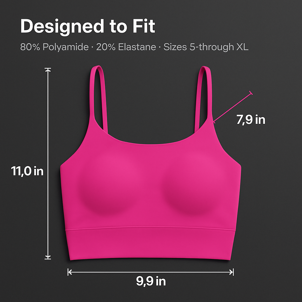 Women Sport Bras with Removable Pads, Low-Impact Square Neck