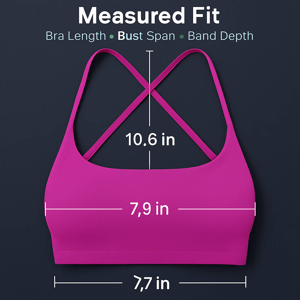 Cross Back Padded Sports Bra with Removable Pads