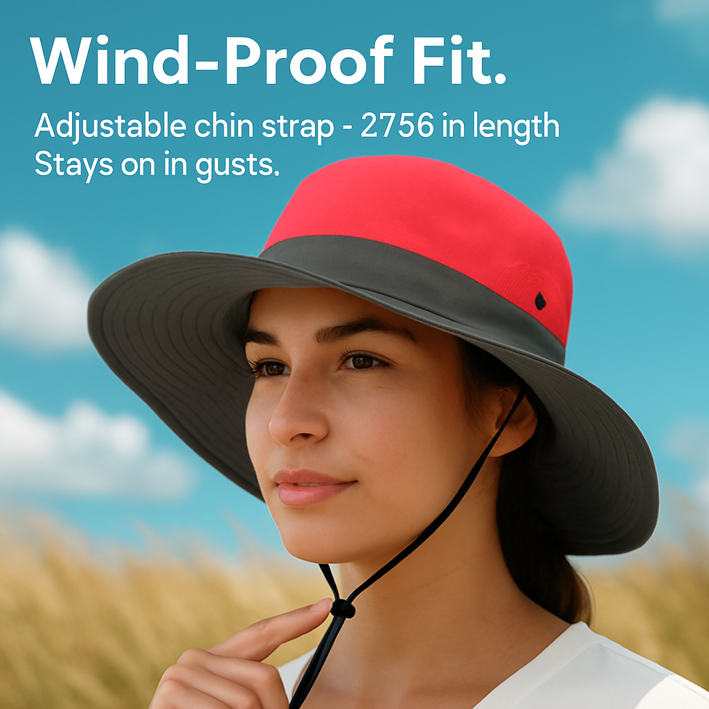 Women's Summer Sun Bucket Hat with Foldable Wide Brim
