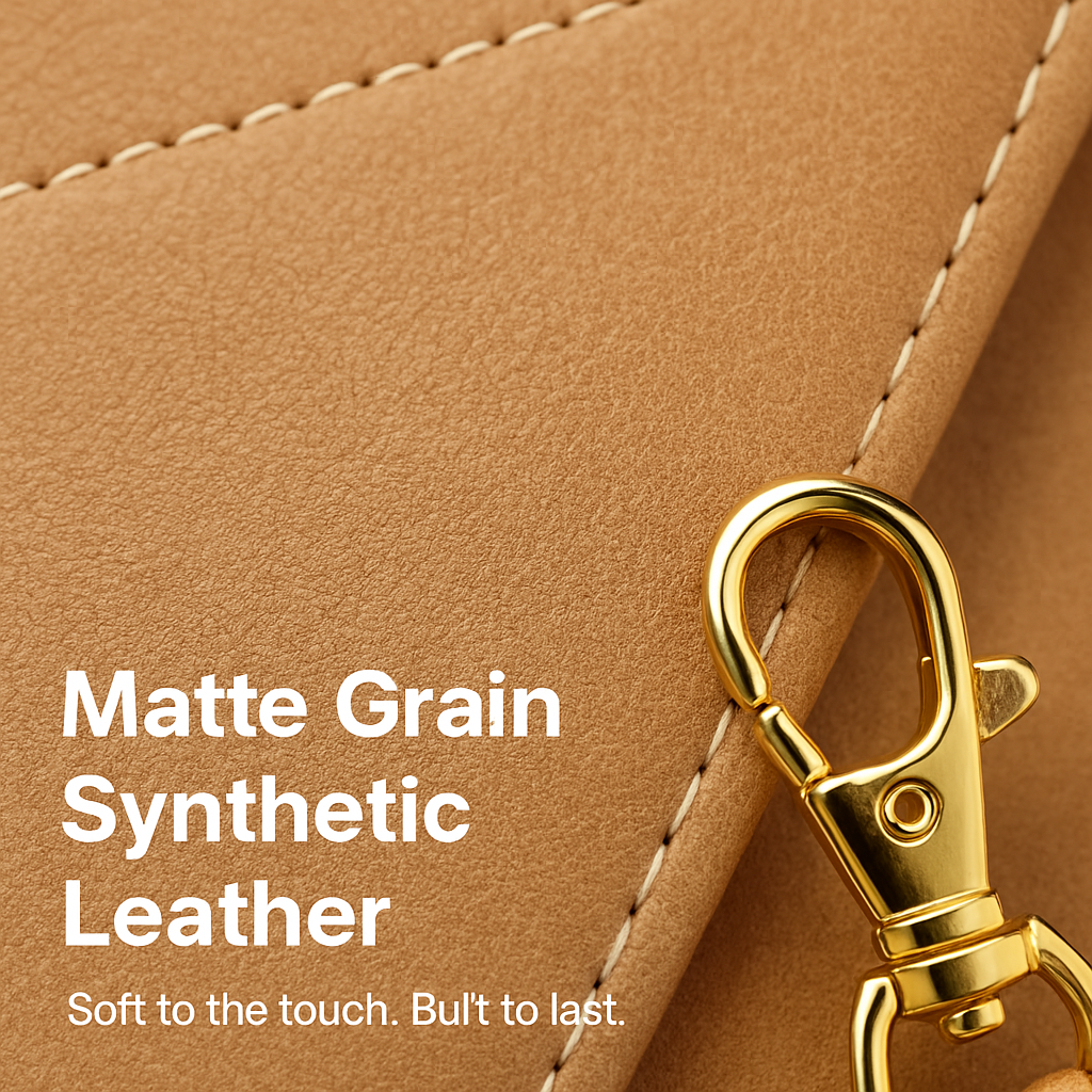 Leather Clutch Wallet with Card Slots and Phone Pocket