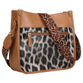 Leather Crossbody Bag with Adjustable Guitar Strap
