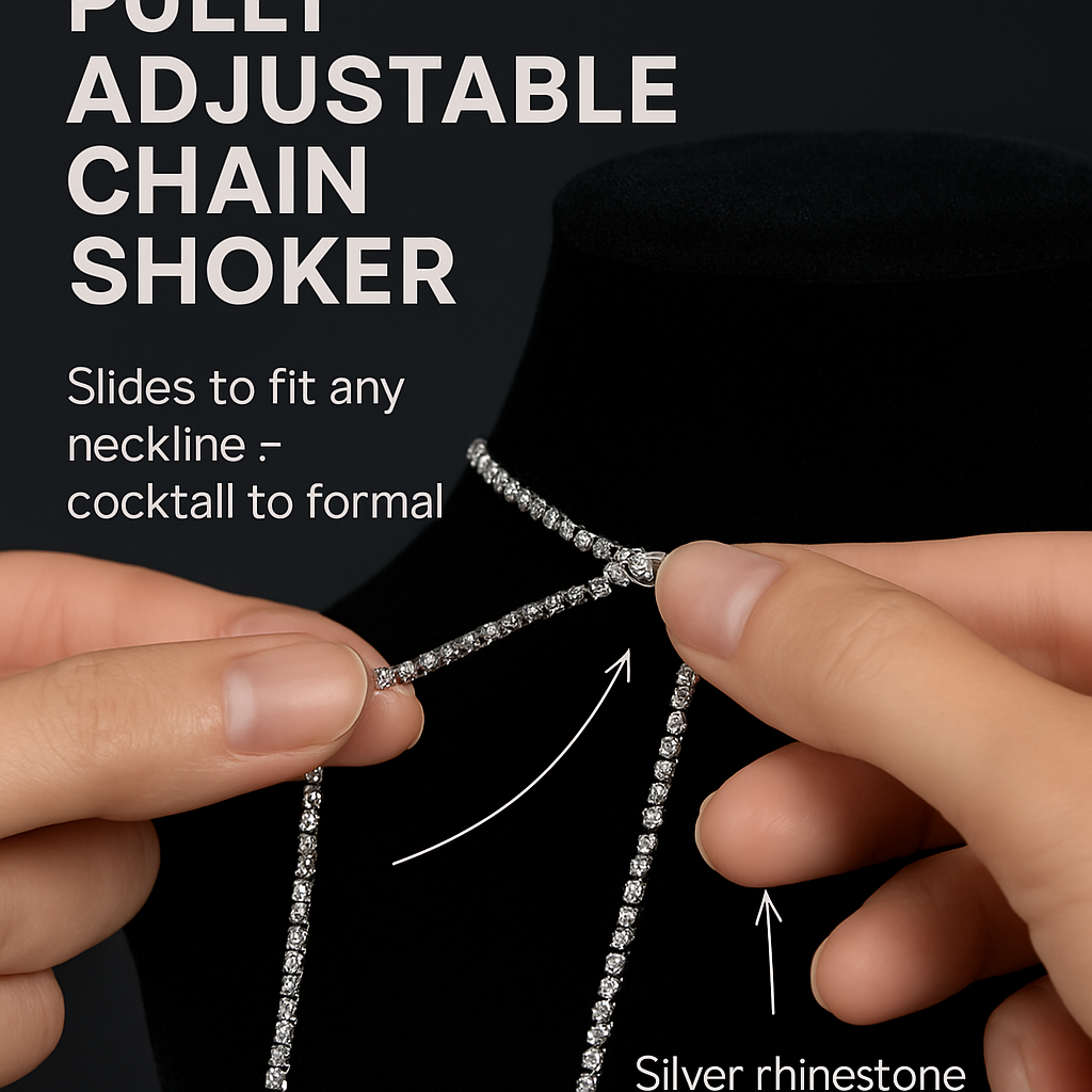 Sexy Women Chain Choker Side Slit Backless Slip Dress With Sequins