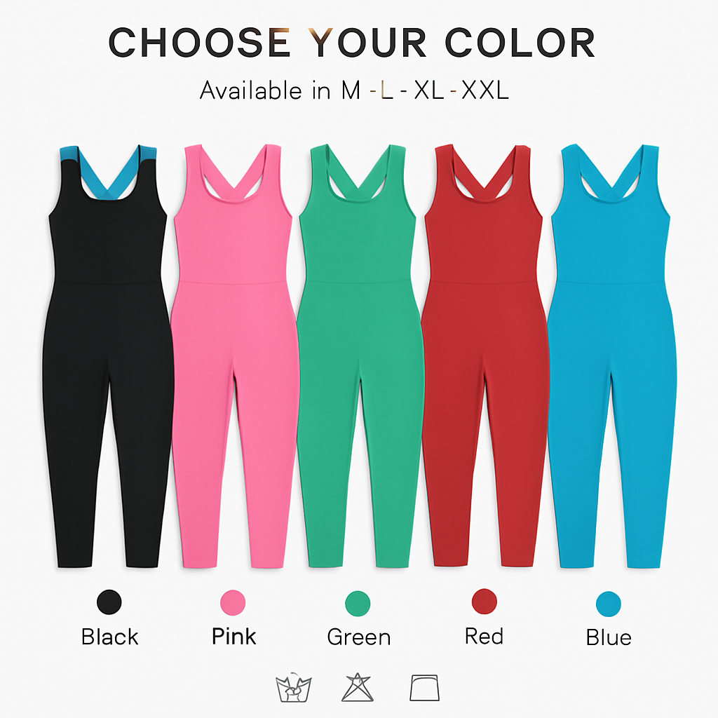Women\'s Sports YOGA Workout Gym Fitness Jumpsuit