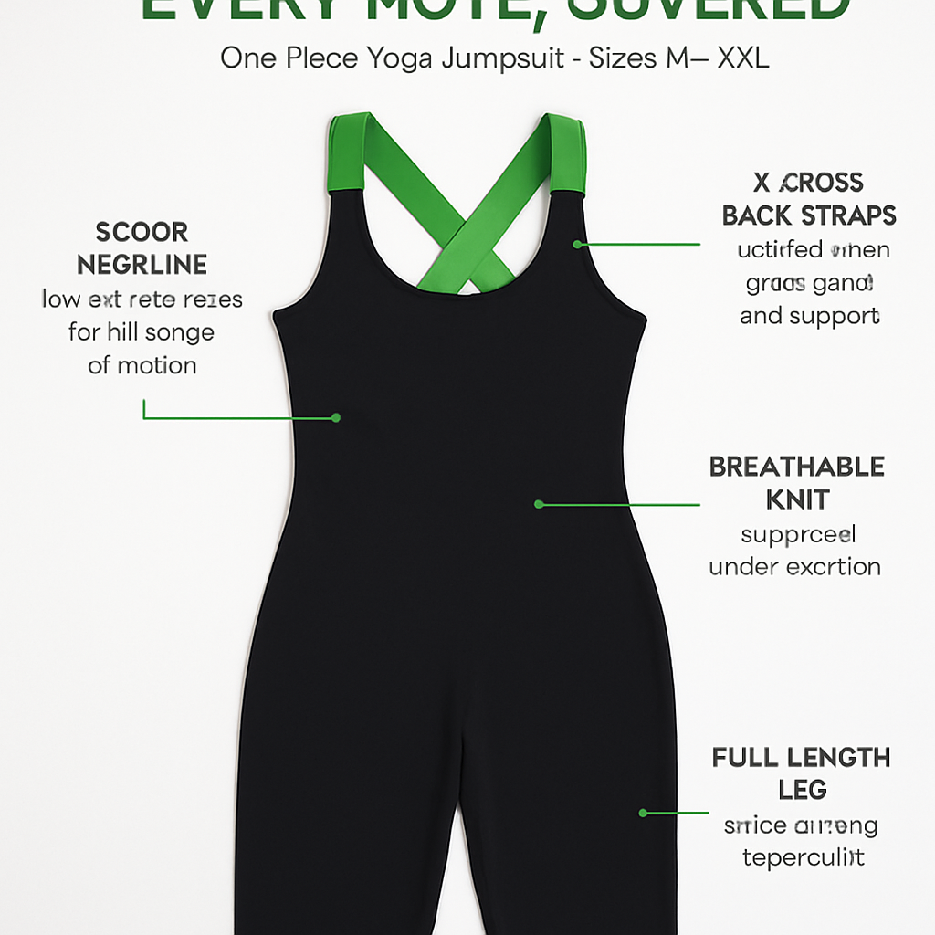 Women\'s Sports YOGA Workout Gym Fitness Jumpsuit