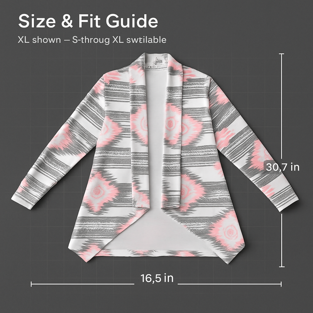 Women Open Front Cardigan Long Sleeve Shawl Neck Breathable Cardigan Well Collection w/ T-Shirt Tank Jeans Leggings
