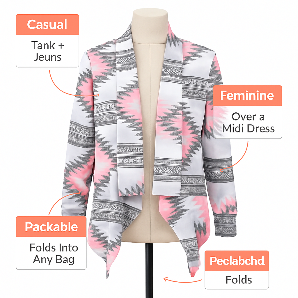 Women Open Front Cardigan Long Sleeve Shawl Neck Breathable Cardigan Well Collection w/ T-Shirt Tank Jeans Leggings