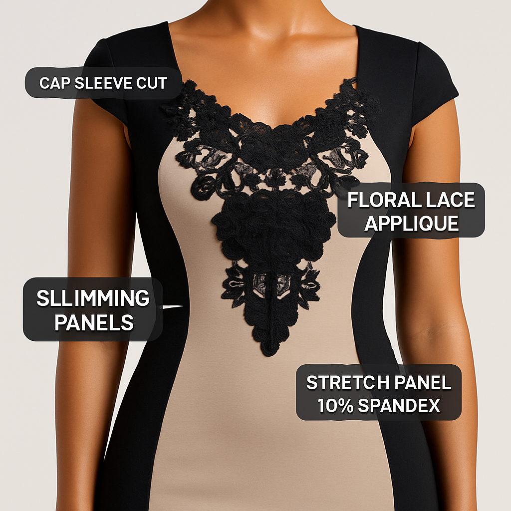 Evening Dress - Elegant Cocktail Nightwear for Evening