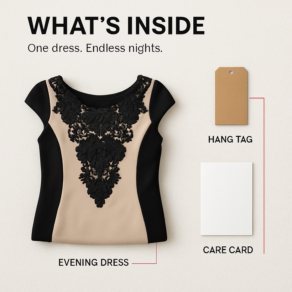 Evening Dress - Elegant Cocktail Nightwear for Evening