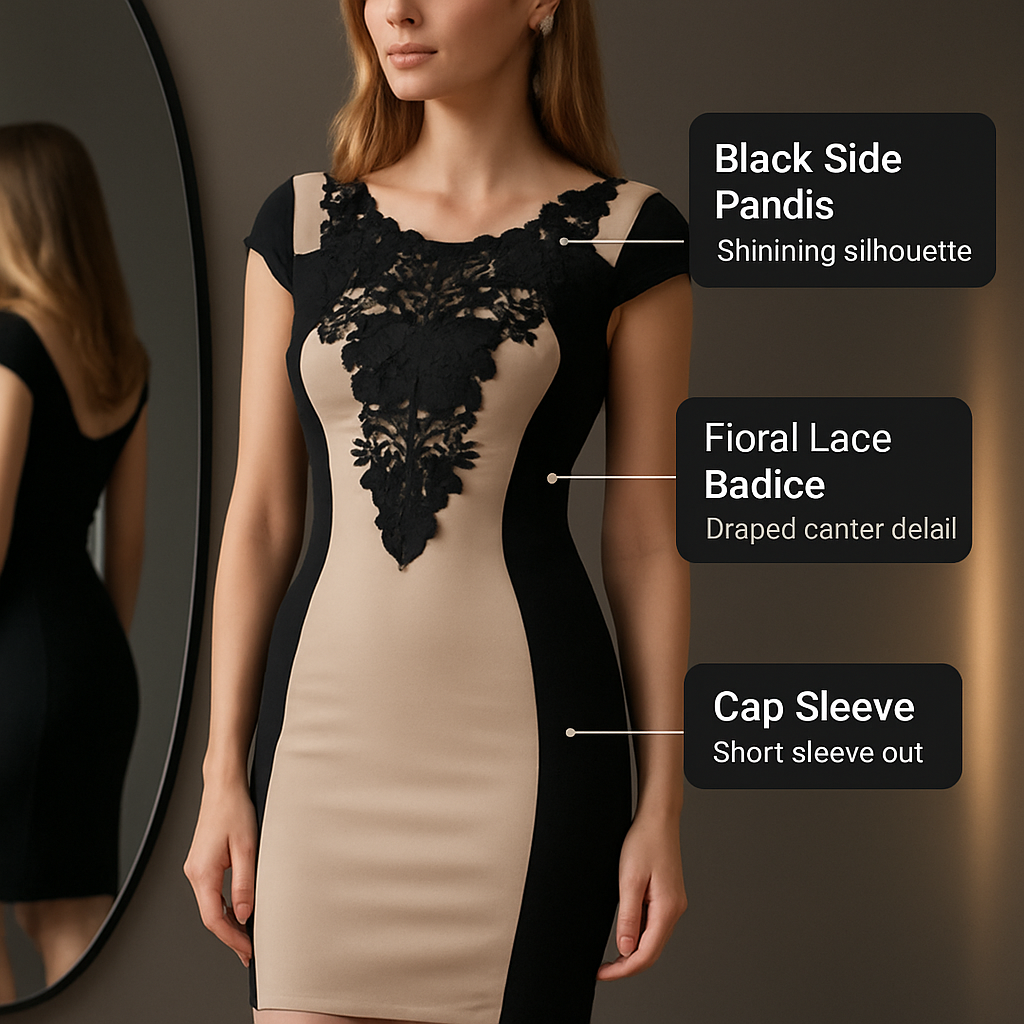 Evening Dress - Elegant Cocktail Nightwear for Evening