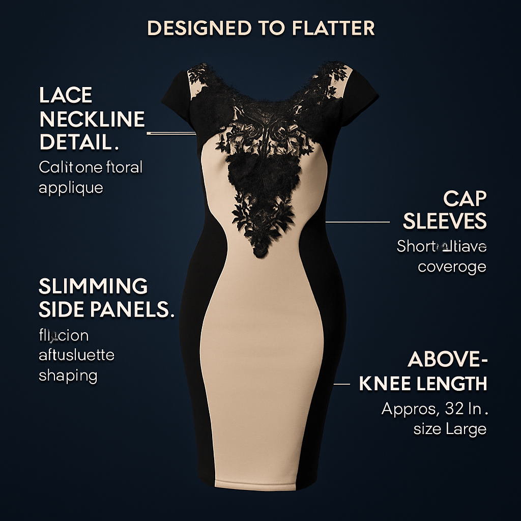 Evening Dress - Elegant Cocktail Nightwear for Evening