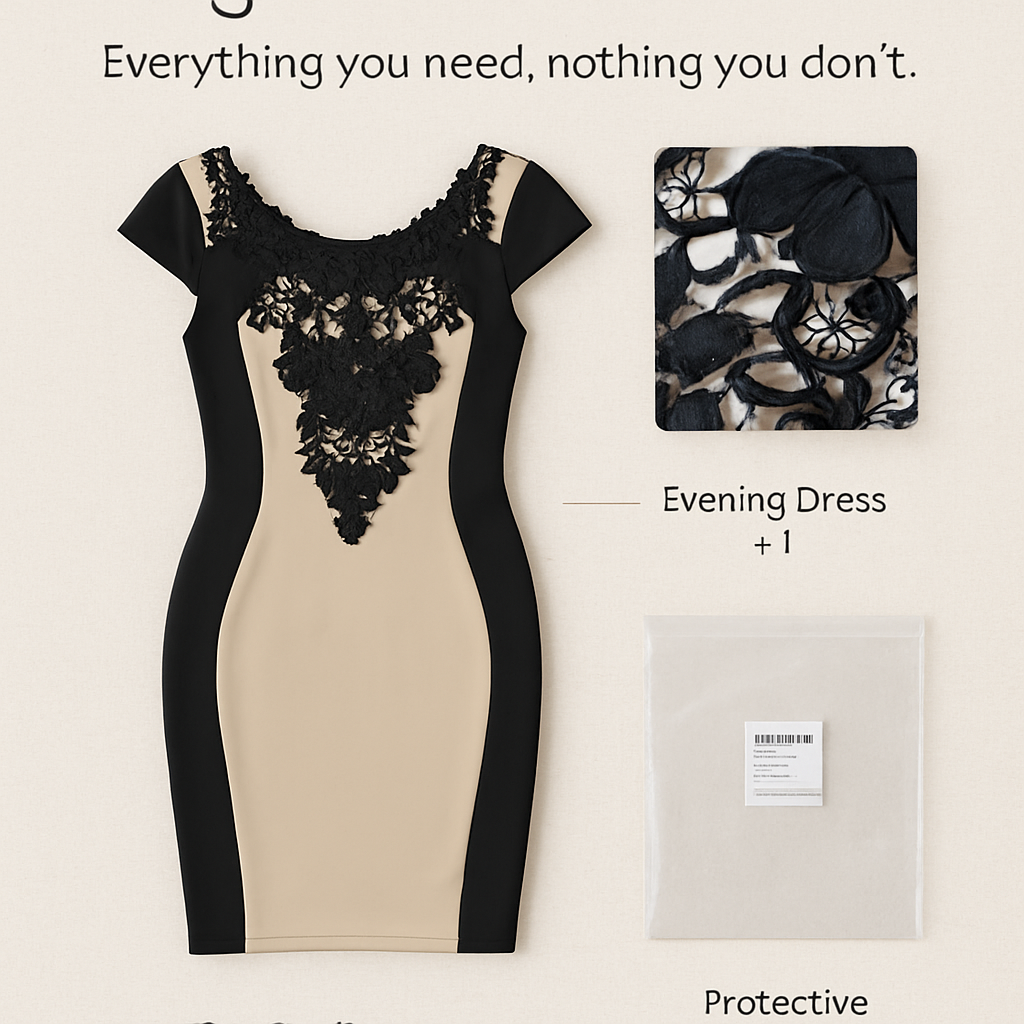 Evening Dress - Elegant Cocktail Nightwear for Evening