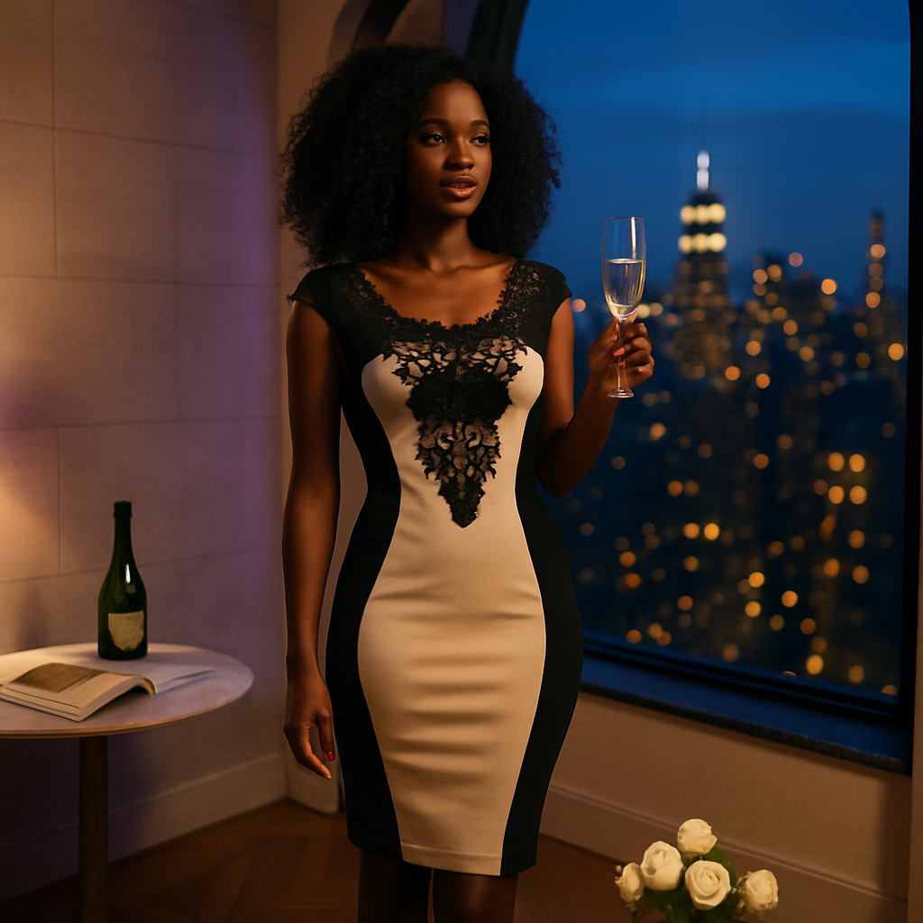 Evening Dress - Elegant Cocktail Nightwear for Evening