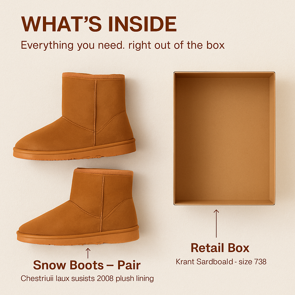 Snow Boots Waterproof Faux Suede Mid-Calf Fur Lining