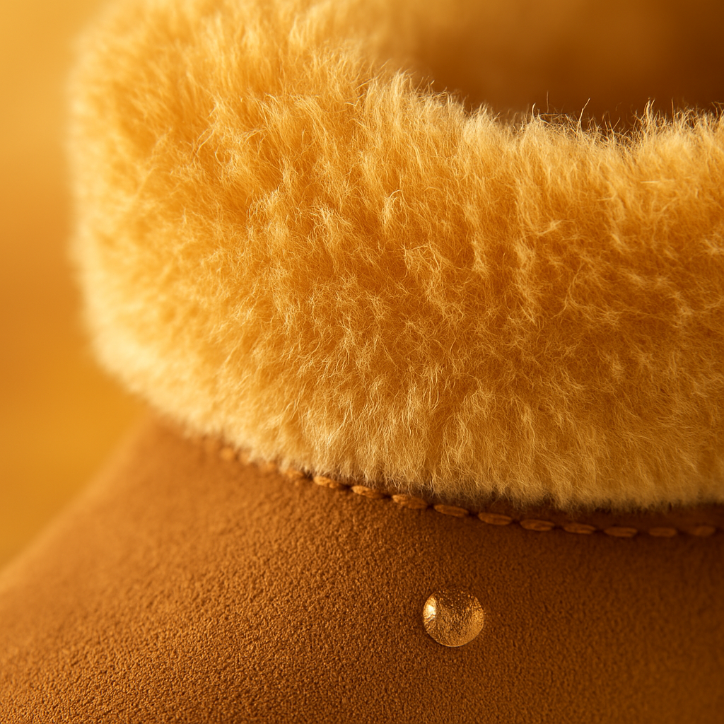 Snow Boots - Waterproof Faux Suede Mid-Calf with Warm Lining