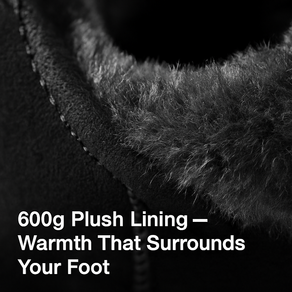 Snow Boots - Waterproof Faux Suede Mid-Calf with Warm Lining