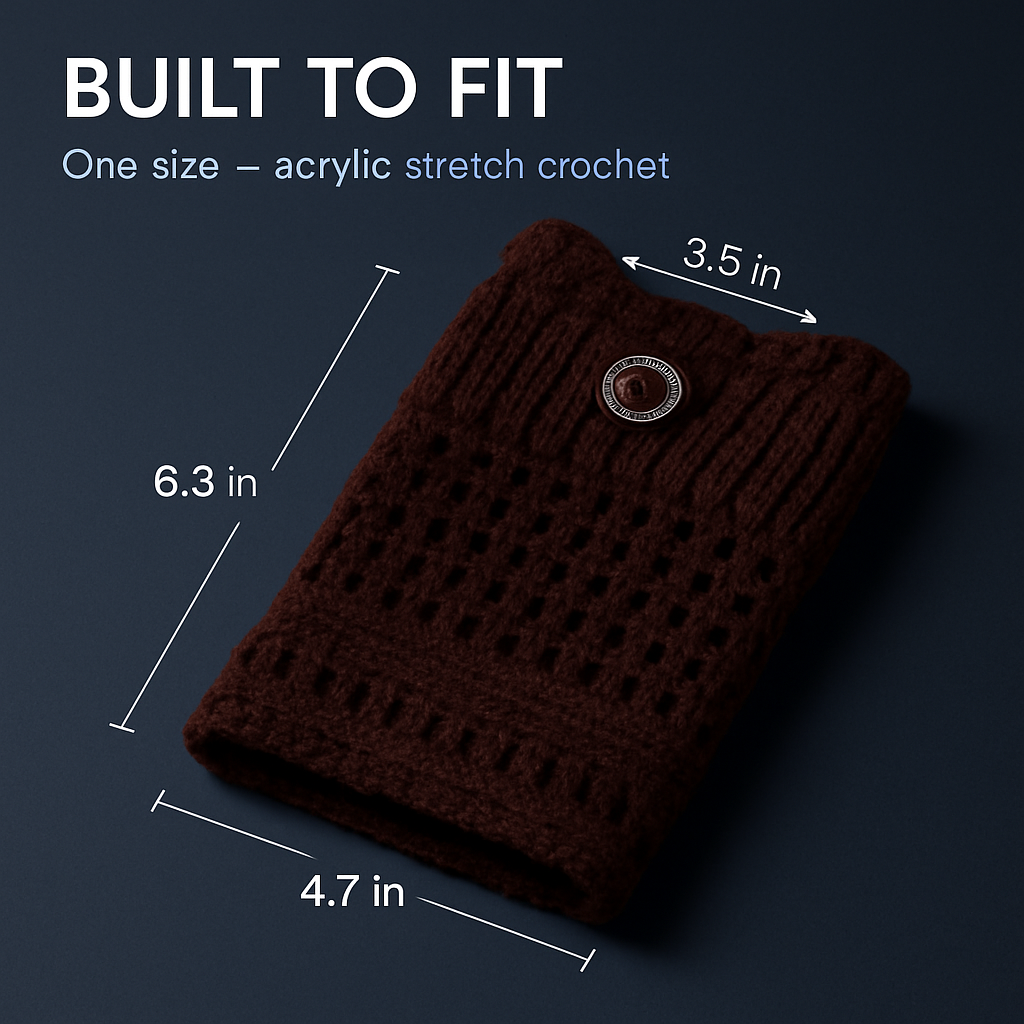 Women Winter Crochet Knit Leg Warmers