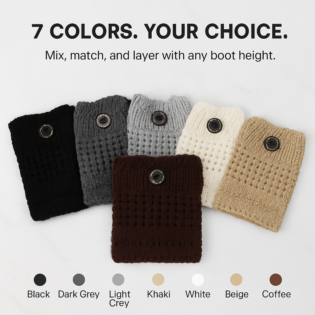 Women Winter Crochet Knit Leg Warmers