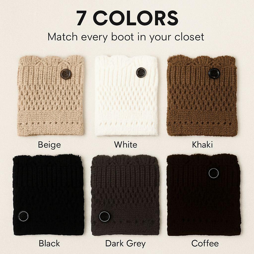Women Winter Crochet Knit Leg Warmers