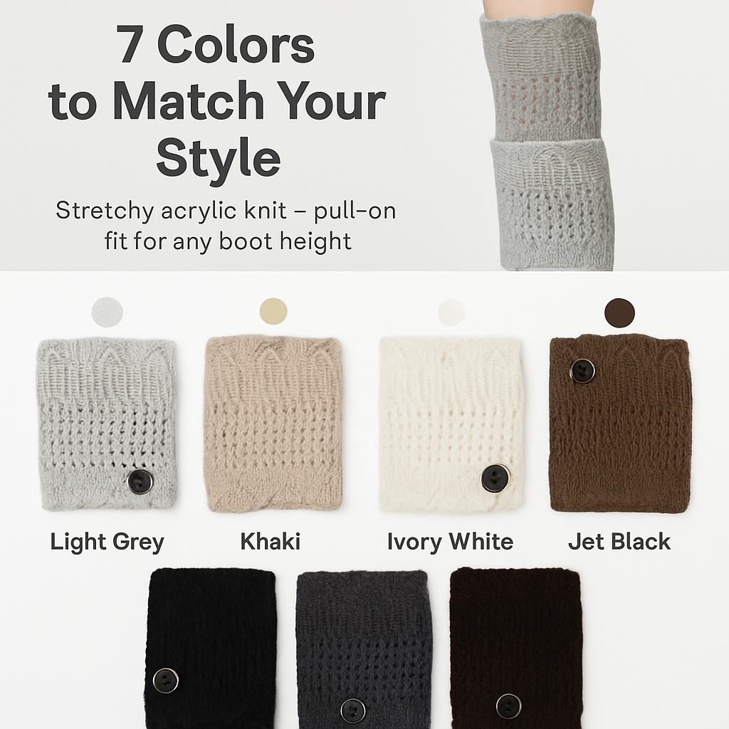 Women Winter Crochet Knit Leg Warmers