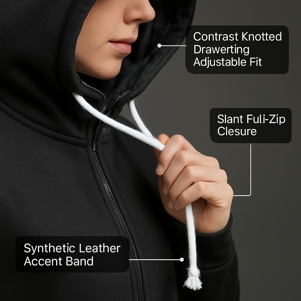Women\'s Full Zip-up Brushed Inner Hoodie Sweatshirt
