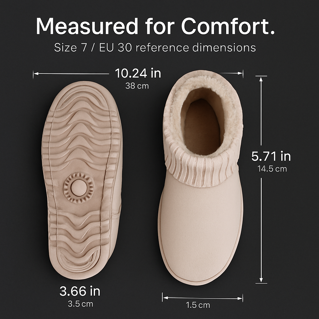 Women Lady Snow Boots Suede Mid-Calf Boot Shoe Short Plush Warm Lining Shoes w/ Anti-slip Rubber Base Knitting Design