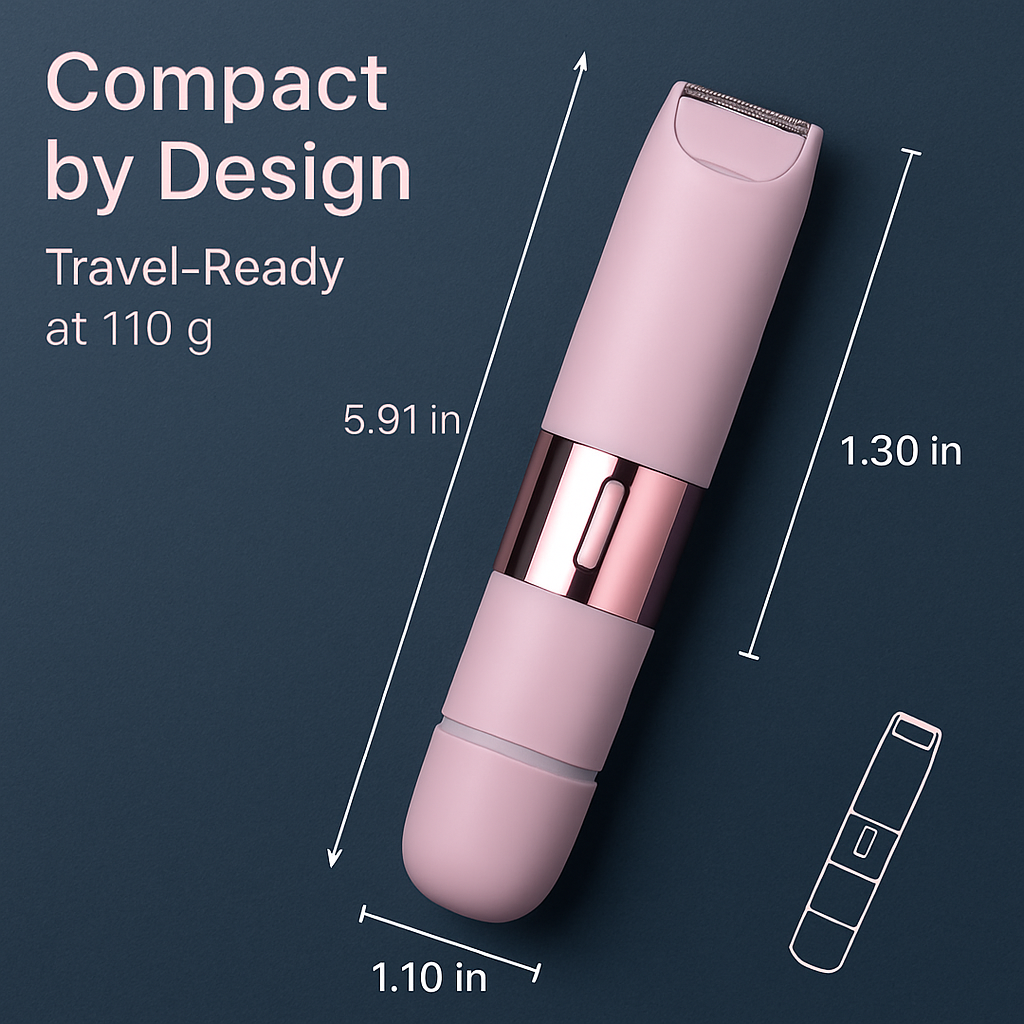 Bikini Trimmer for Women - 2-in-1 Dual Head Shaver