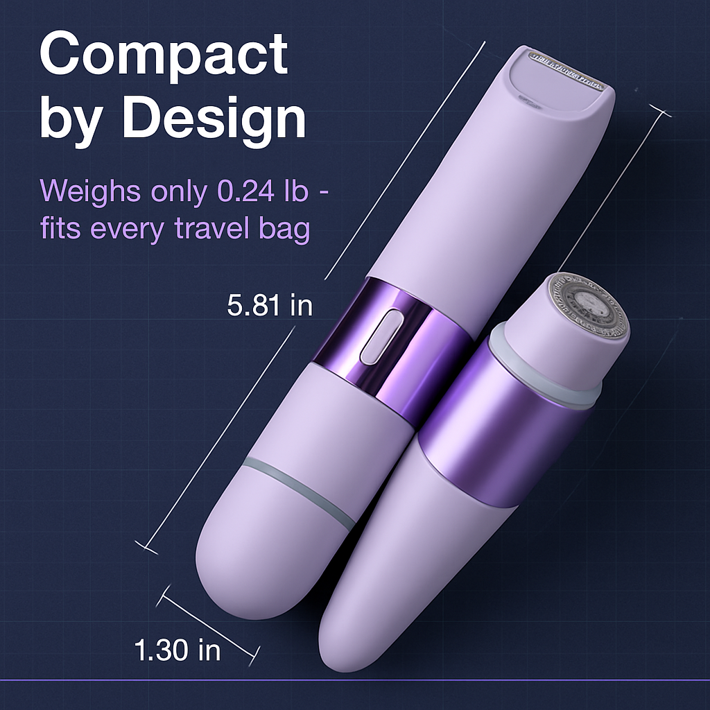 Bikini Trimmer for Women - 2-in-1 Dual Head Shaver
