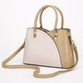 Chic Tote Bag for Women - White Leather Satchel & Crossbody