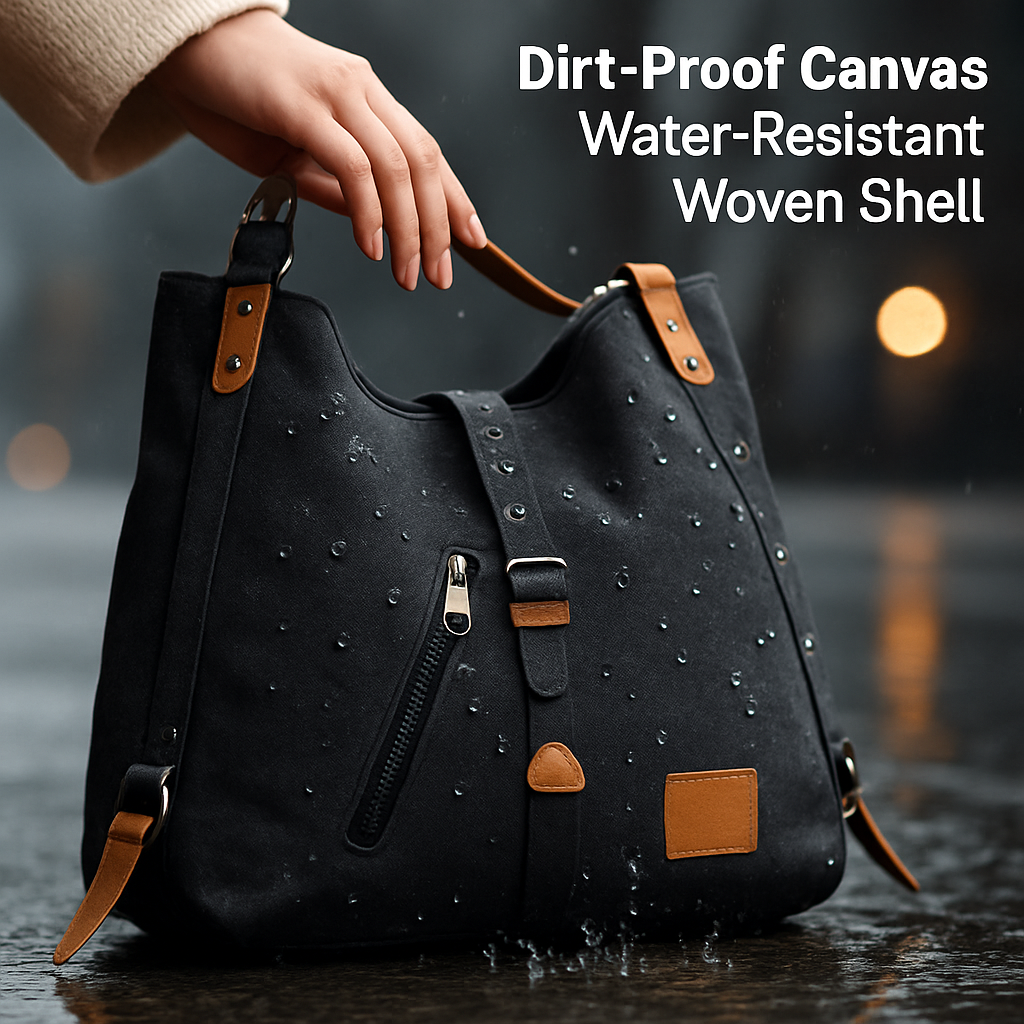 Ladies Canvas Tote Bag with Adjustable Shoulder Strap