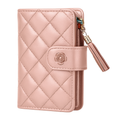 Leather Wallet Clutch with Card Slots and Zipper
