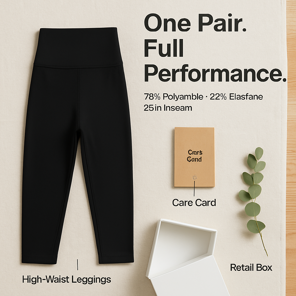 Women's High Waist Leggings with Tummy Control